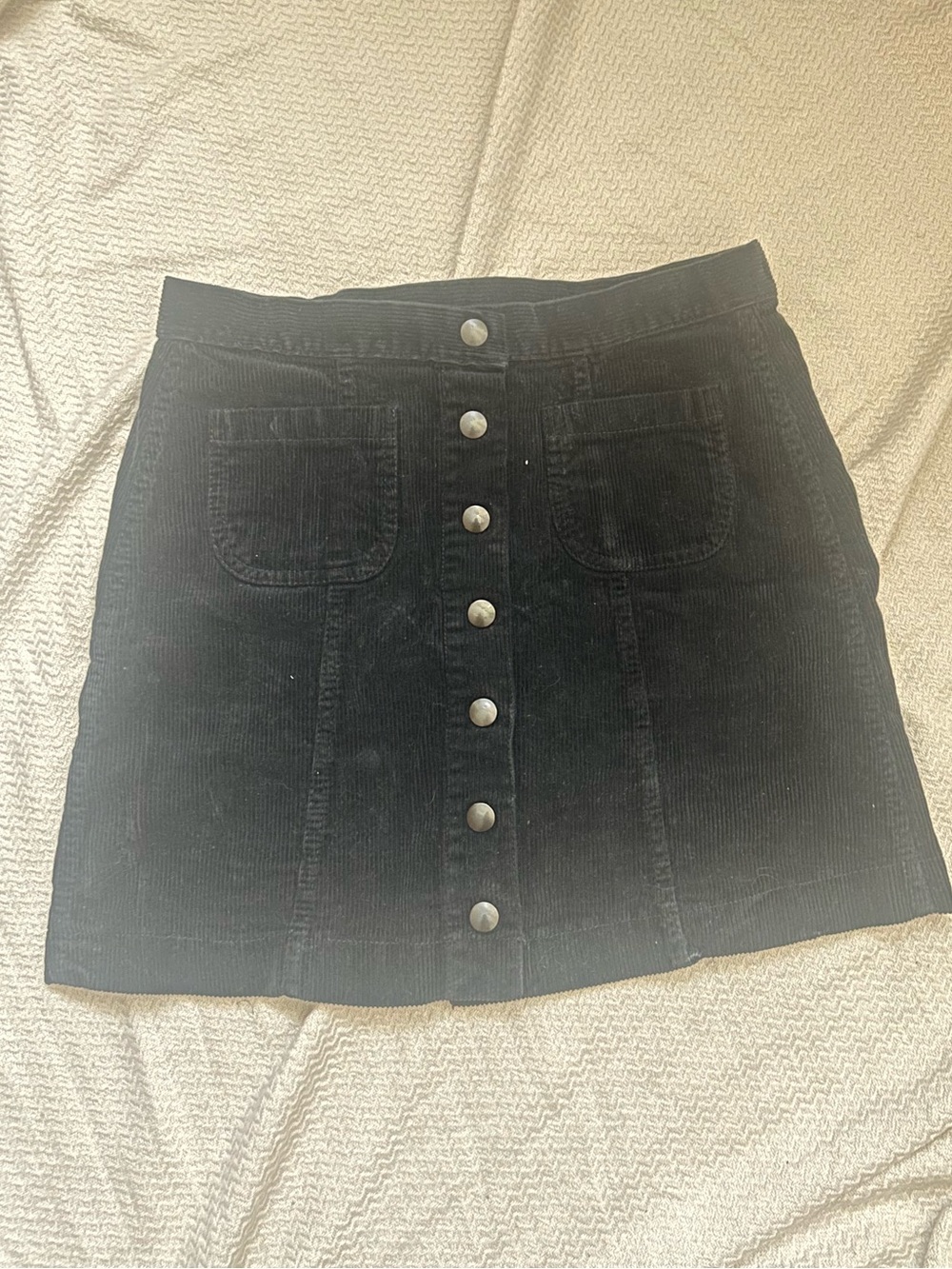 Black Brandy Melville Button Down Skirt